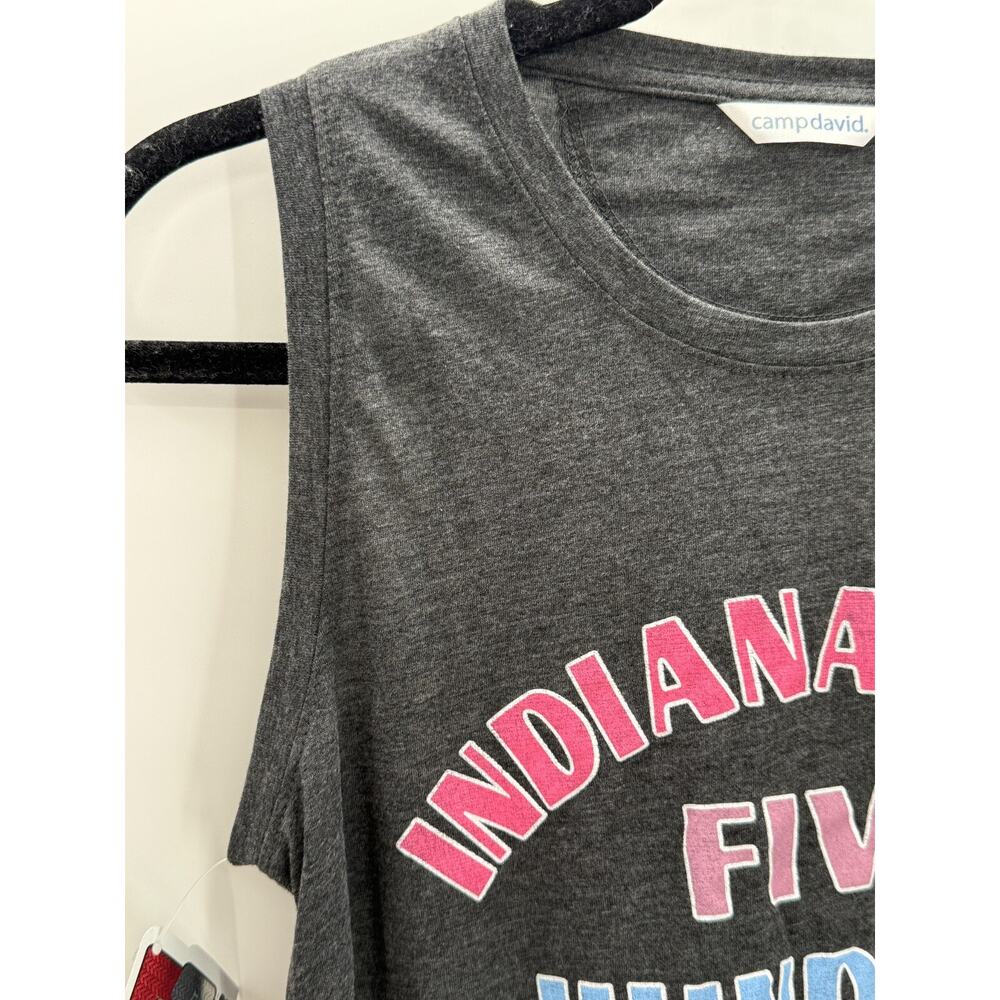 Indianapolis 500 Tank Top 108th Indy Car 2024 Women's Size M Grey Camp David - Picture 3 of 7